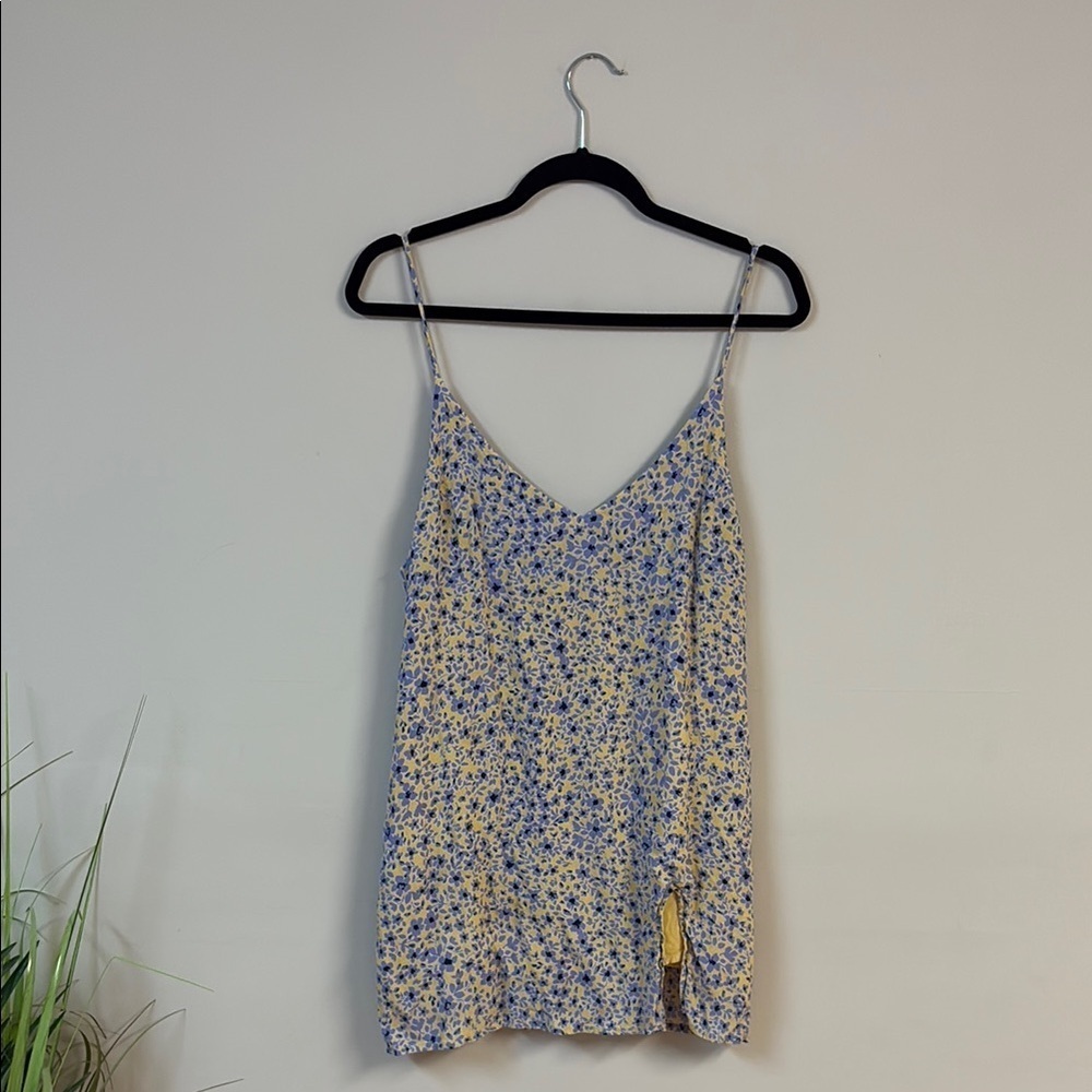 ❤️Skylar+madison Floral Spaghetti Strap mini Dress size L - Picture 2 of 5